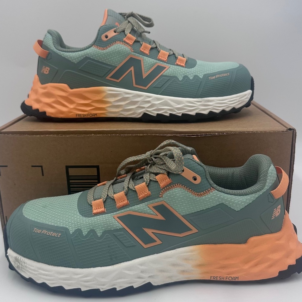 New Balance Fresh Foam 806 Work Shoes Womens 8.5 Green Toe Protect EH SR